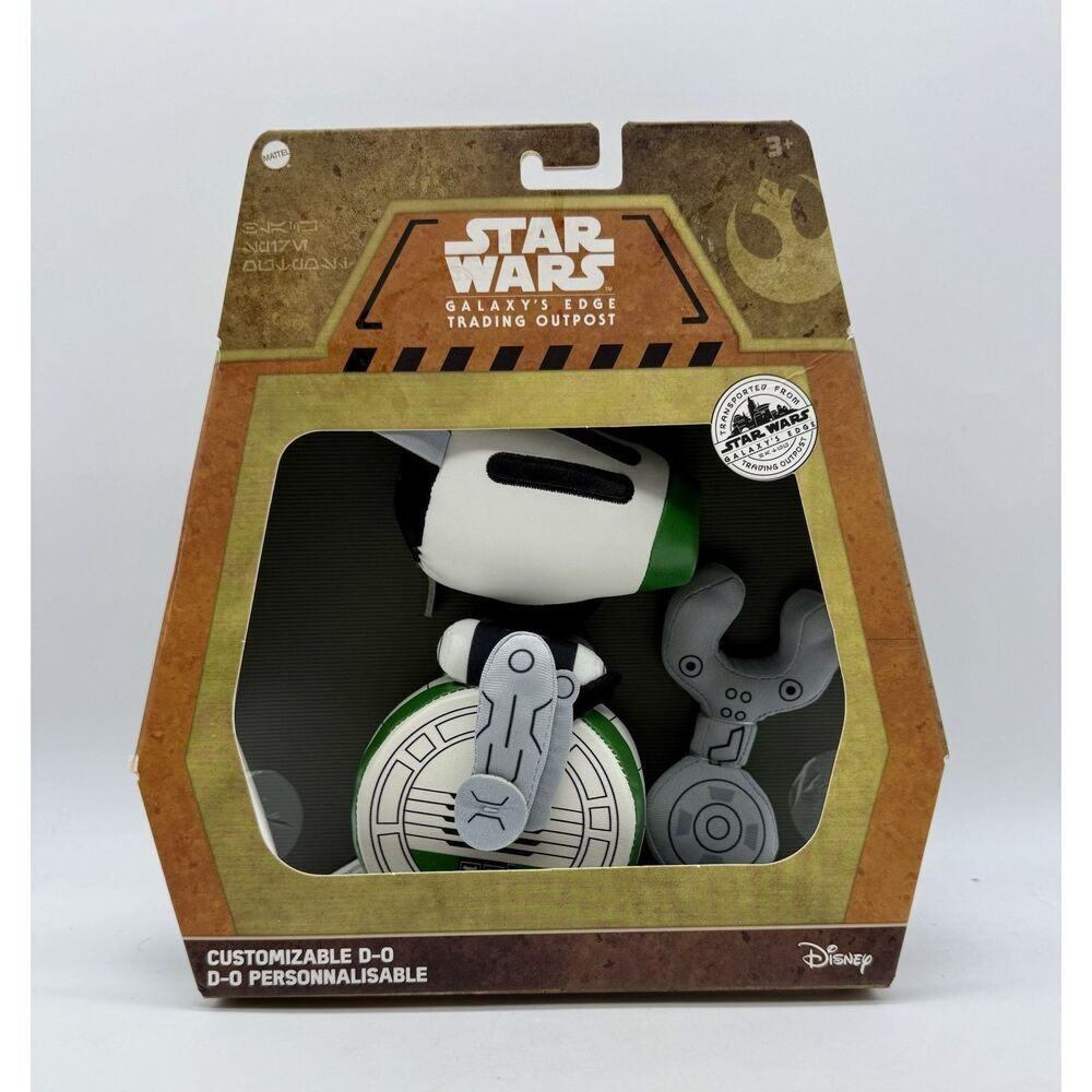 Star Wars Galaxy's Edge Trading Outpost Plush Customizable Droids D-O Character